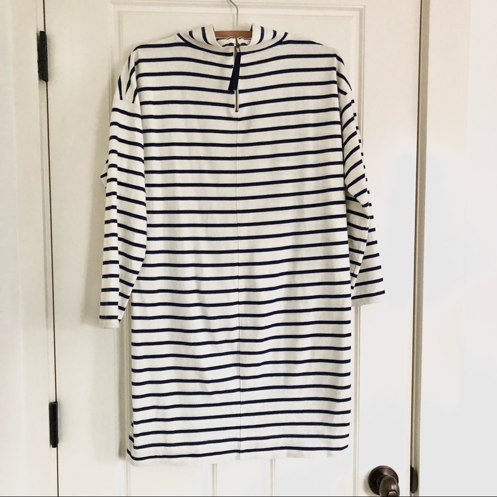 Vineyard Vines Striped Funnelneck Cotton Dress - Picture 7 of 10